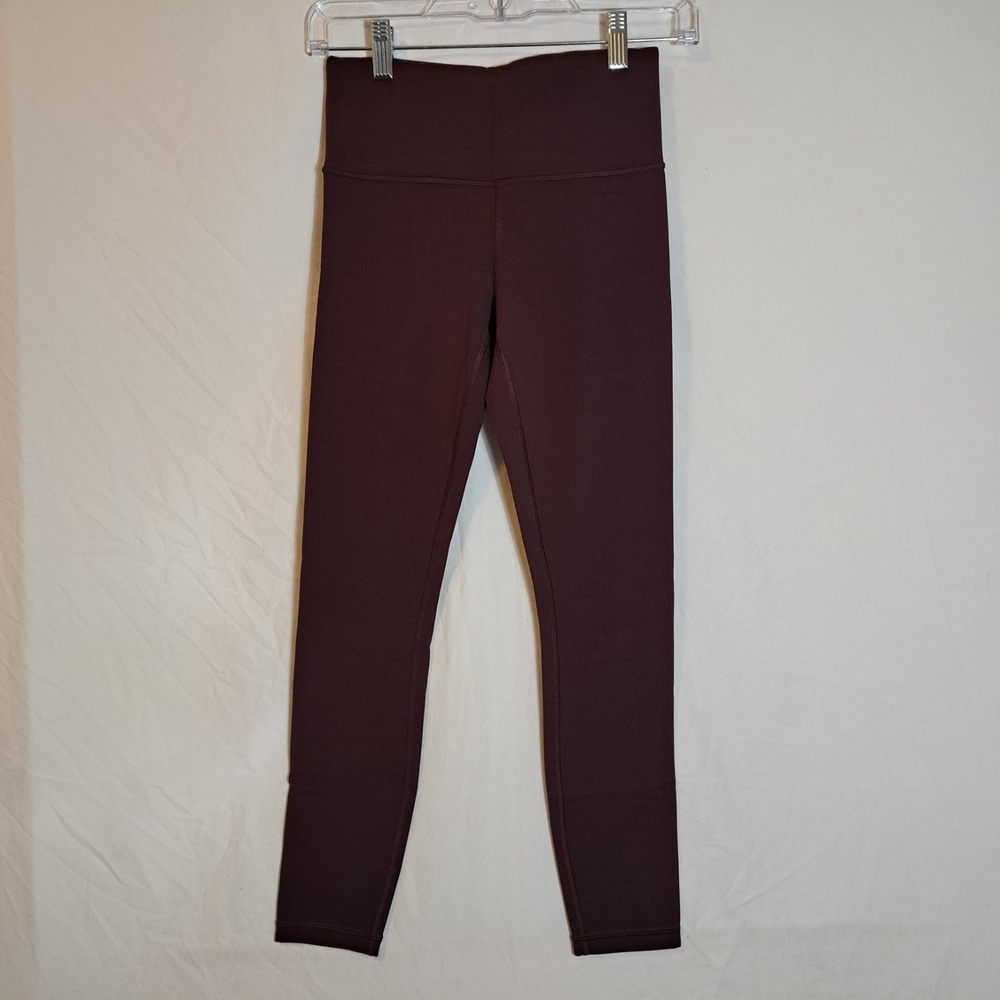 Athleta leggings Elation 7/8 Tight Womens Size XS Burgundy Yoga Athletic Gym